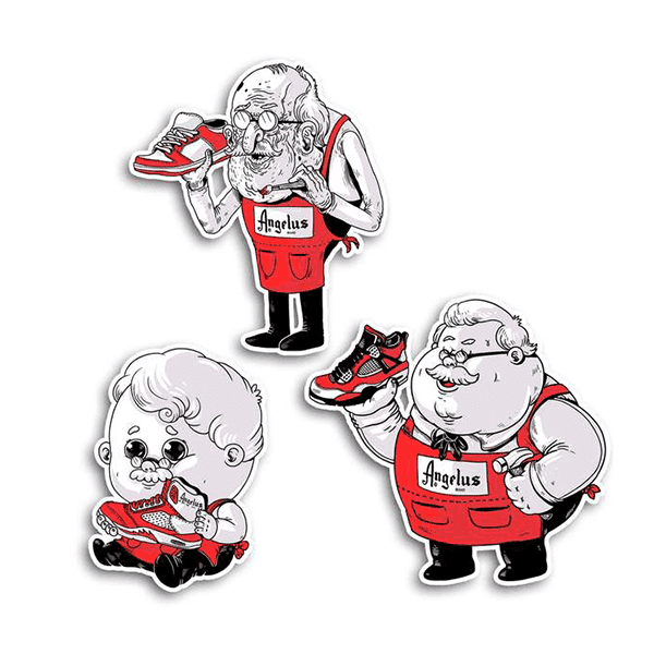 Angelus Sticker Pack, Pack of 5, Sneaker Series